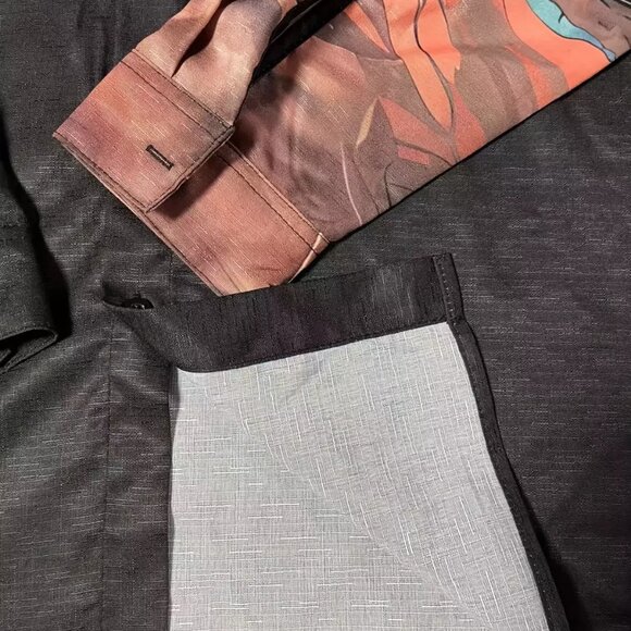 Men's Plus Size Vintage Ethnic Print Long Sleeve Button-Down Casual Shirt XXL - Picture 3 of 6